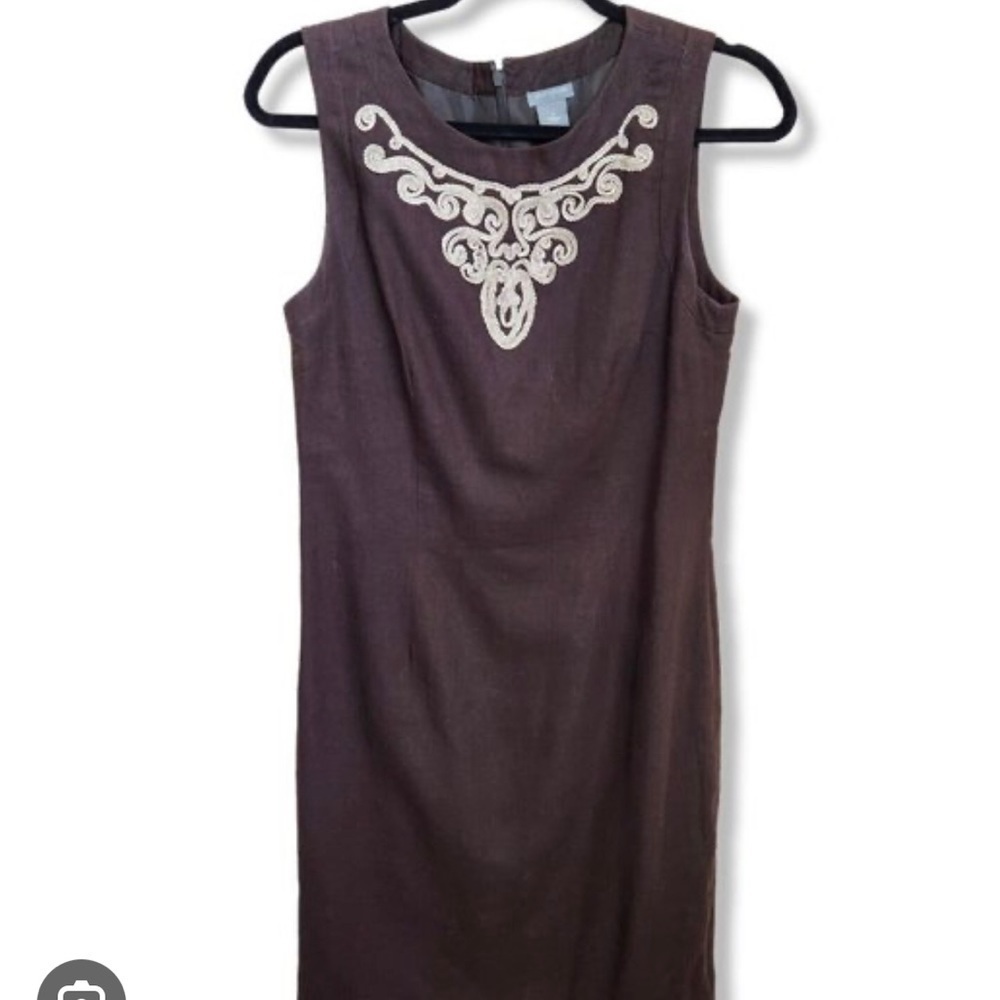 Ann Taylor dress linen blend